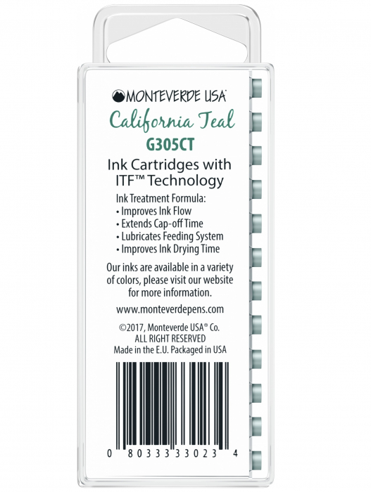 Set 12 cartuse Monteverde USA California Teal [3]