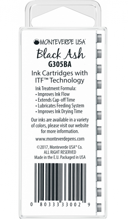 Set 12 cartuse Monteverde USA Core Black Ash [2]