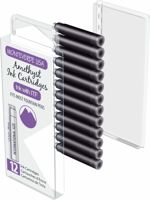 Set 12 cartuse Monteverde USA Gemstone Amethyst [2]