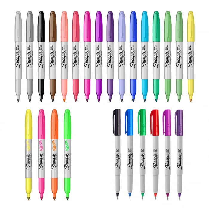 Set 26 Markere Permanente Sharpie Combo Asortate / Mix Color Wolf [2]