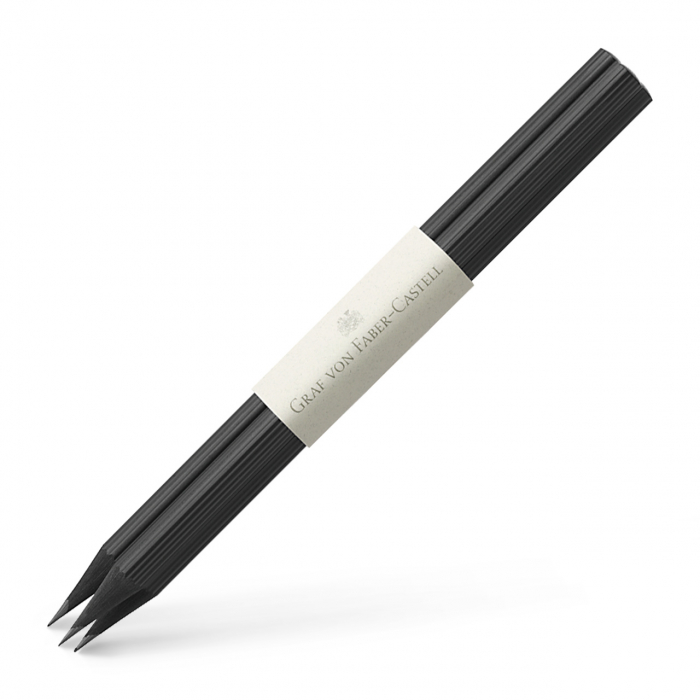 Set 3 Creioane Grafit Guilloche Black Graf von Faber-Castell [2]