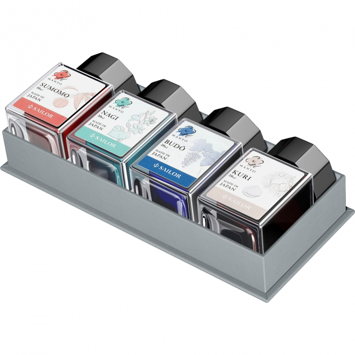 ​​​​​​​Set 4 Calimari 20 ml Sailor Manyo Sumomo Nagi Budo Kuri [4]