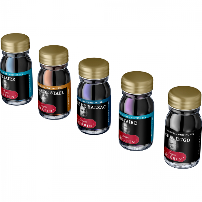 Set 5 Calimara 10 ml French Writers, Jacques Herbin [3]