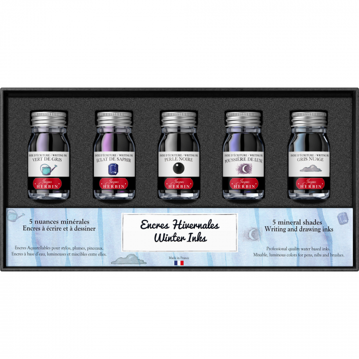 Set 5 Calimara 10 ml Pearl of Inks Seasons Winter, Jacques Herbin [1]