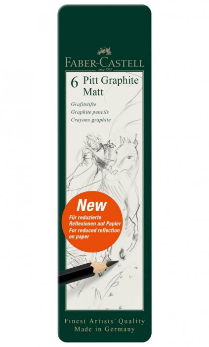 SET 6 BUC CREION GRAFIT MAT PITT FABER-CASTELL [4]