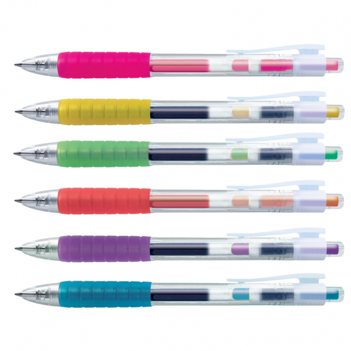 Set 6 buc Pix cu Gel 0.7mm Fast Gel, Faber-Castell [2]