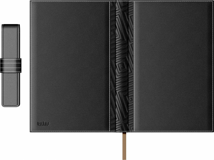 Set Agenda Piele B5 + Pouch Pen Black, Princ Leather [7]