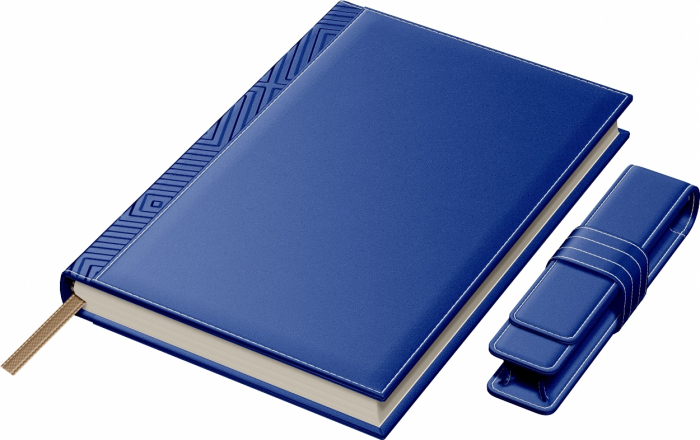 Set Agenda Piele B5 + Pouch Pen Blue, Princ Leather [2]