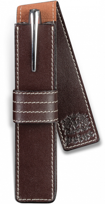 Set Agenda Piele B5 + Pouch Pen Brown, Princ Leather [3]
