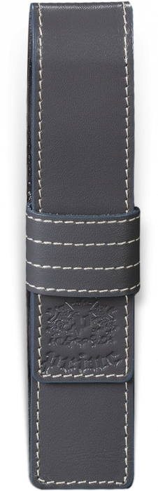 Set Agenda Piele B5 + Pouch Pen Grey, Princ Leather  [7]