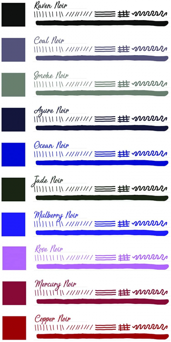 Set cadou 10 calimari Noir Collection Monteverde USA [7]