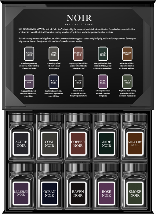 Set cadou 10 calimari Noir Collection Monteverde USA [2]