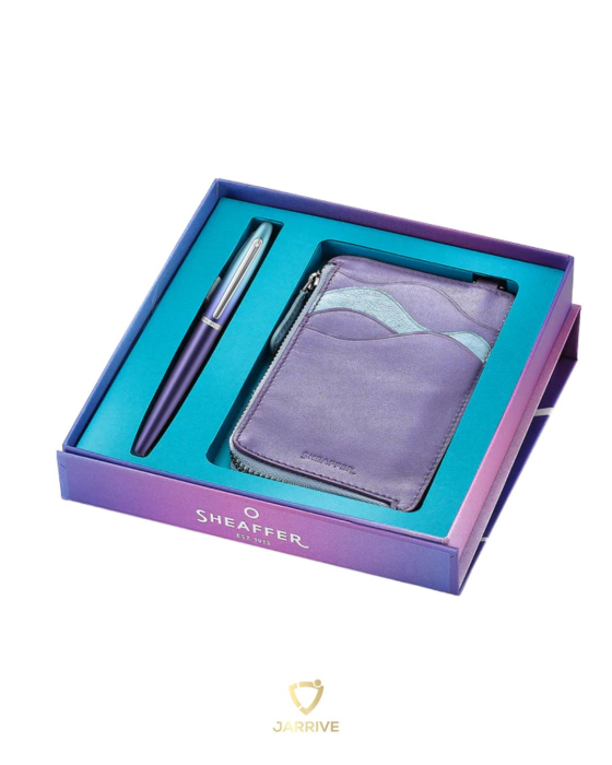 Set Cadou Sheaffer VFM Expression – Stilou & Portcard din piele [2]