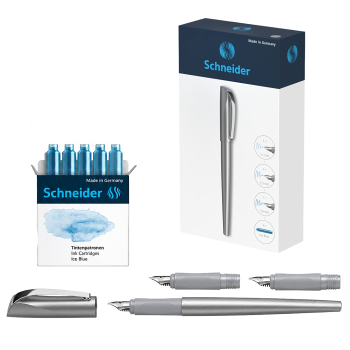 Set Cadou Stilou Caligrafie Callissima Antracit, Schneider [3]