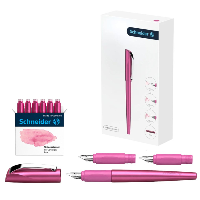 Set Cadou Stilou Caligrafie Callissima Pink, Schneider [3]