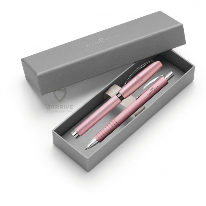Set Cadou Stilou + Pix Essentio Aluminium Rose, Faber-Castell [2]