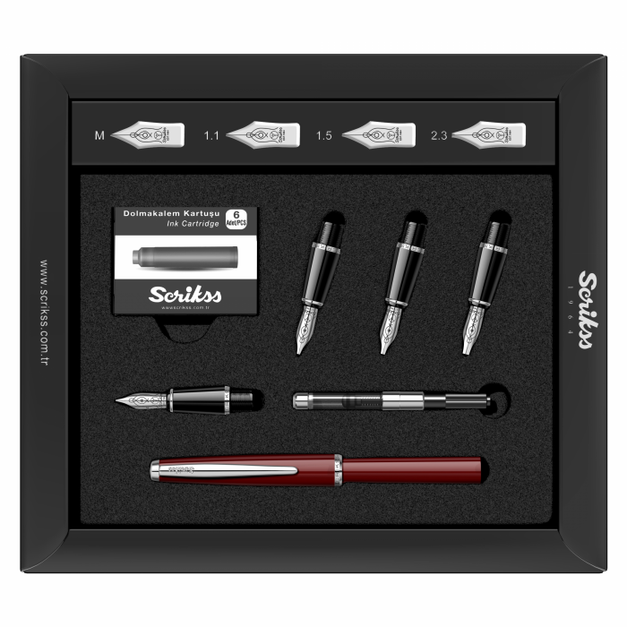 Set Calligraphic Pen Set Burgundy CT, Scrikss [5]