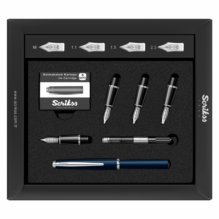 Set Calligraphic Pen Set Navy Blue CT, Scrikss [5]