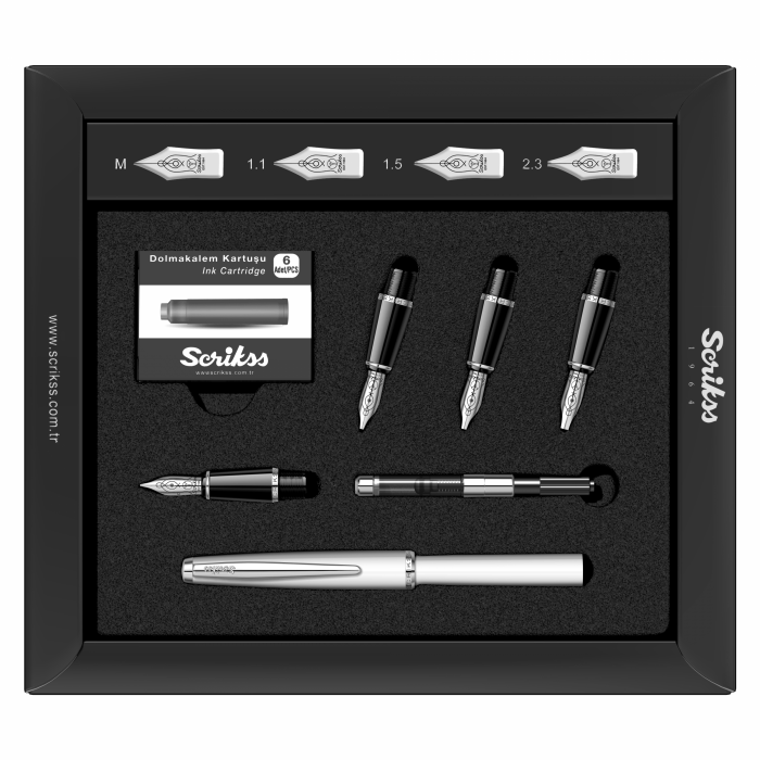 Set Calligraphic Pen Set White CT, Scrikss [5]