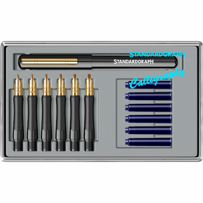 Set Calligraphy Pen Luxus 0.85 - 1.1 - 1.35 - 1.6 - 2.2 - 2.8, Standardgraph [4]