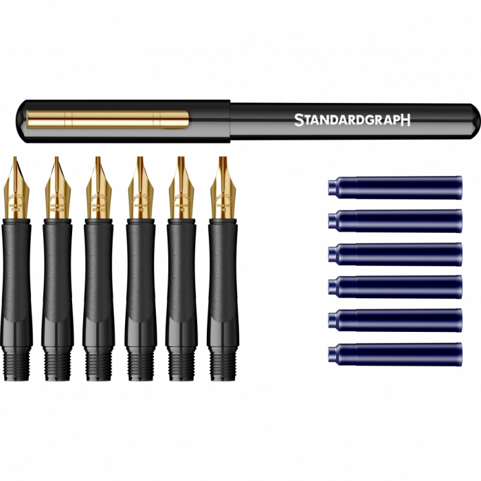 Set Calligraphy Pen Luxus 0.85 - 1.1 - 1.35 - 1.6 - 2.2 - 2.8, Standardgraph [3]