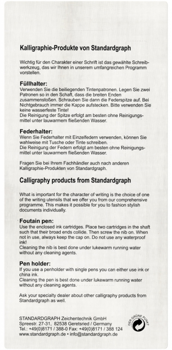 Set Calligraphy Pen Scroll 3.2, Standardgraph [3]