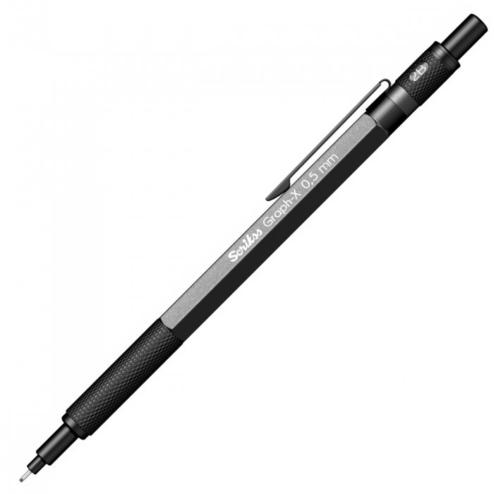 Set Creion Mecanic 0.7 Graph-X Satin Grey BT SCRIKSS [3]