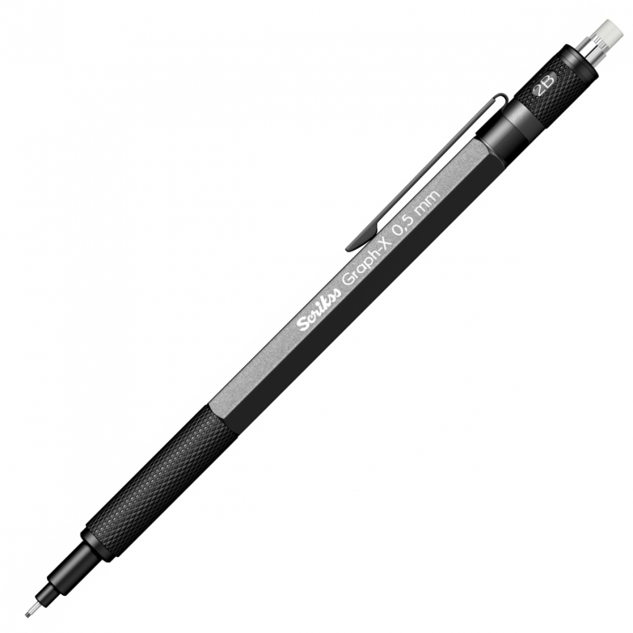 Set Creion Mecanic 0.7 Graph-X Satin Grey BT SCRIKSS [4]
