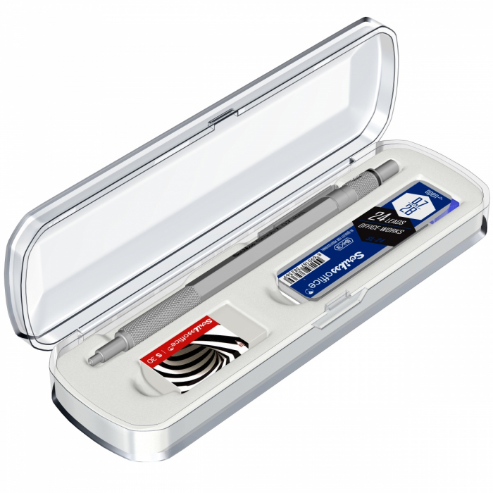 Set Creion Mecanic 0.7 Graph-X Satin Chrome CT SCRIKSS [4]