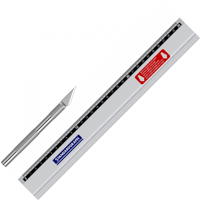 Set Cutter + Rigla Aluminiu 30 cm, Standardgraph [2]