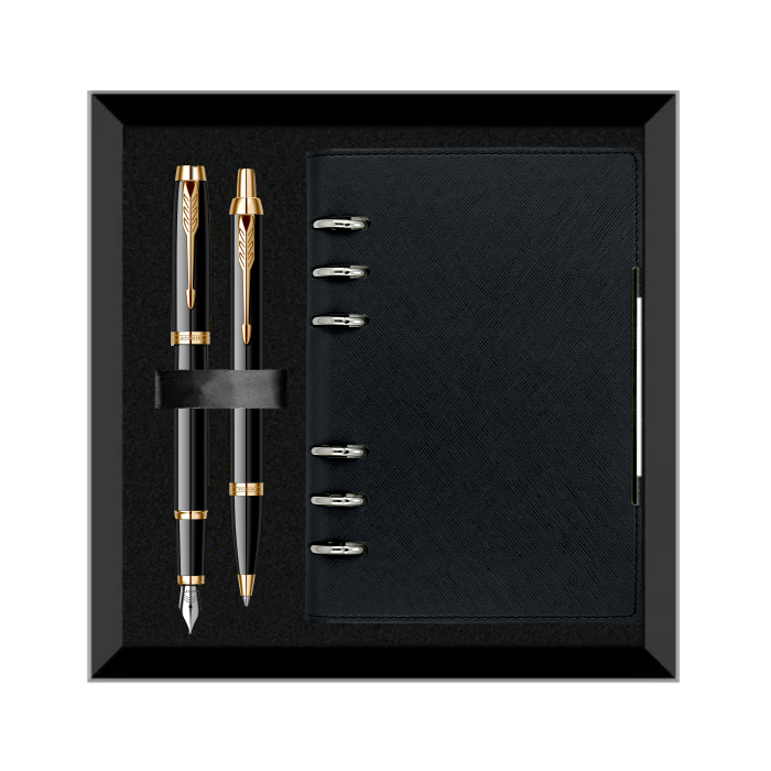 Set Stilou + Pix Parker IM Royal Black Lacquer GT+Organizator B6 [2]