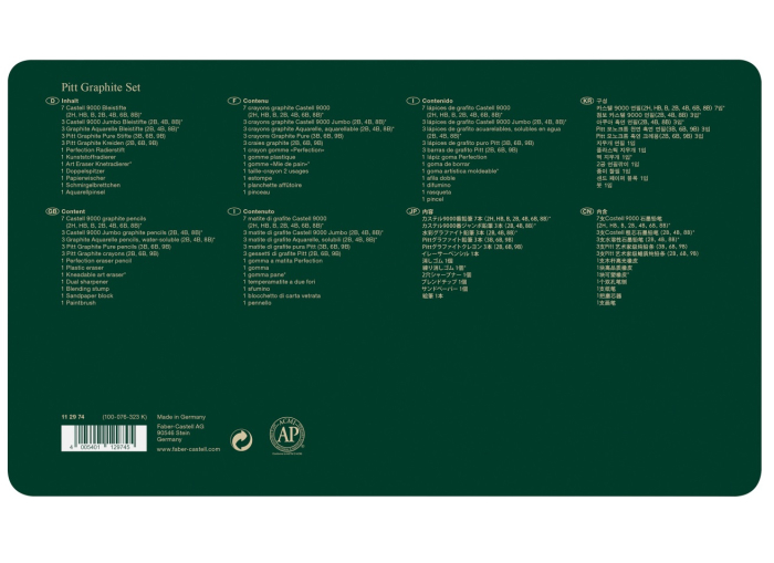 Set Pitt Monochrome Grafit 26 Buc, Faber-Castell [4]