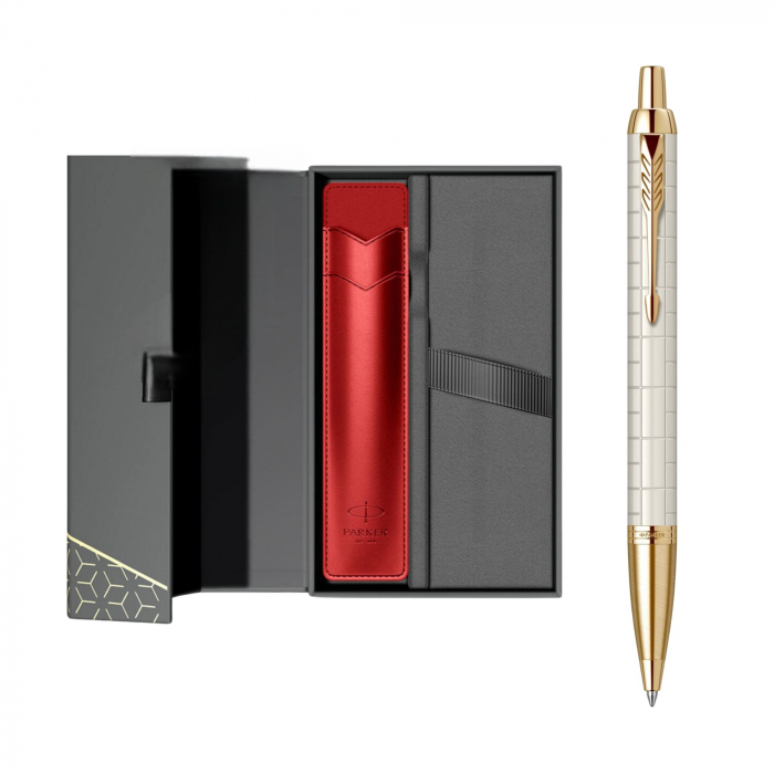 Set Pix Parker IM Premium Royal Pearl GT + Cutie cu etui rosu [1]