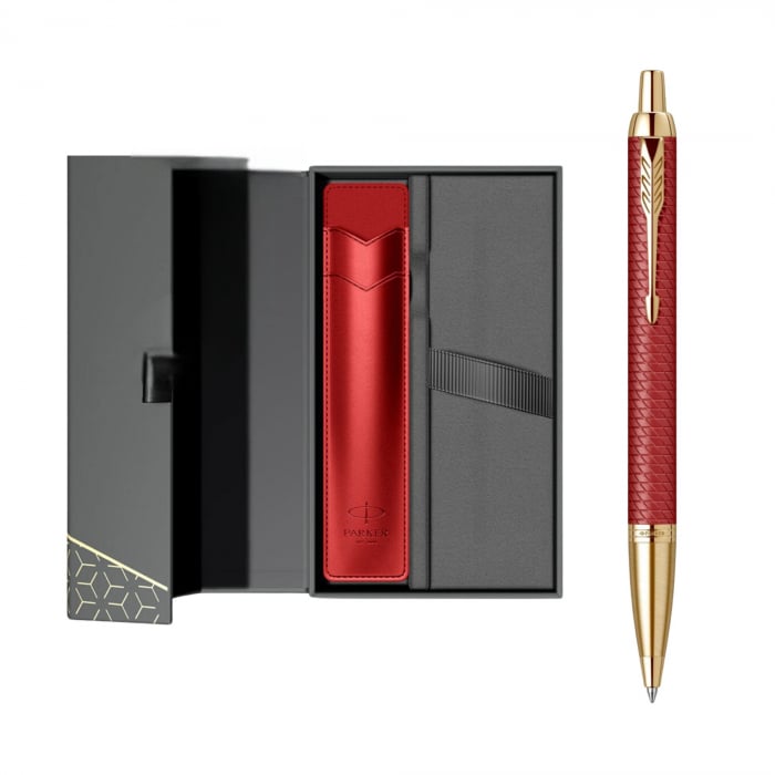 Set Pix Parker IM Premium Royal Red GT + Cutie cu etui rosu [1]