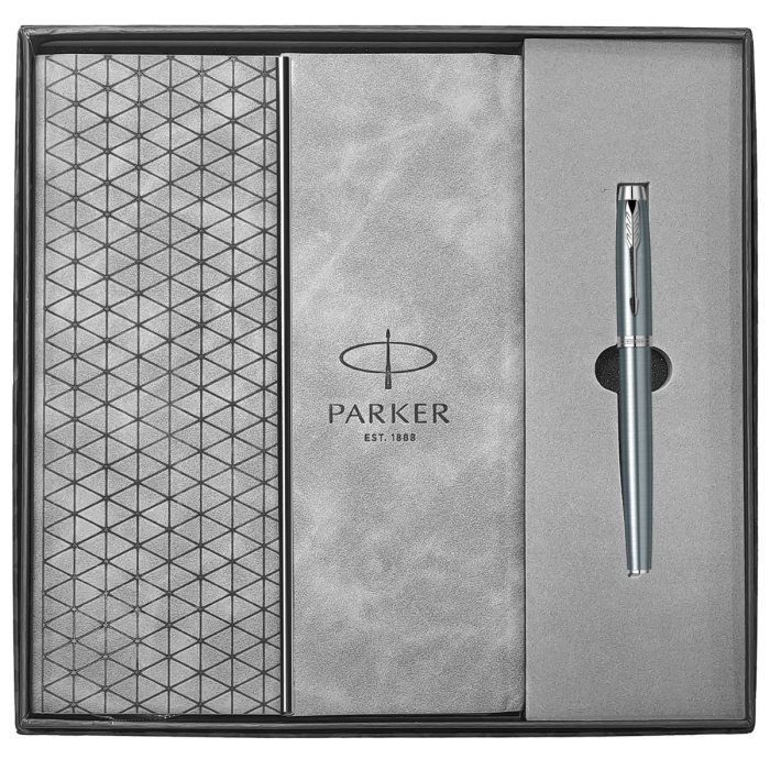 Set Stilou Parker IM Royal Light Blue Grey CT in Caseta mapa tip plic [1]