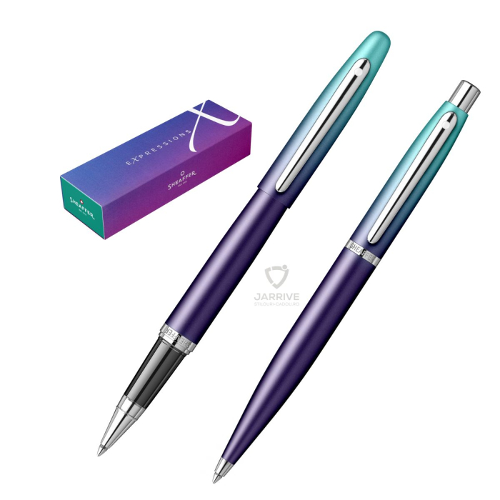 Set Roller + Pix Sheaffer VFM Expressions Pearl Blue-Violet [1]
