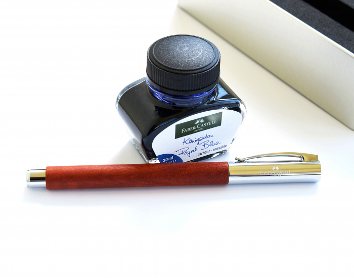 Set Stilou Ambition Pearwood + calimara + convertor Faber-Castell [4]