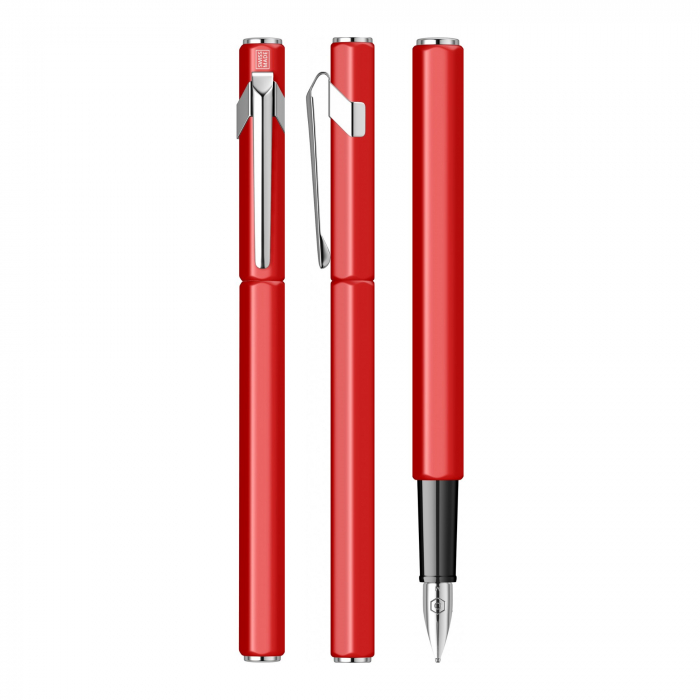 Set Stilou Caran D'Ache 849 Red + Notes Velvet A5 Red [2]