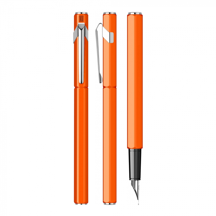 Set Stilou Caran D'Ache 849 Orange + Notes Velvet A5 Orange [3]