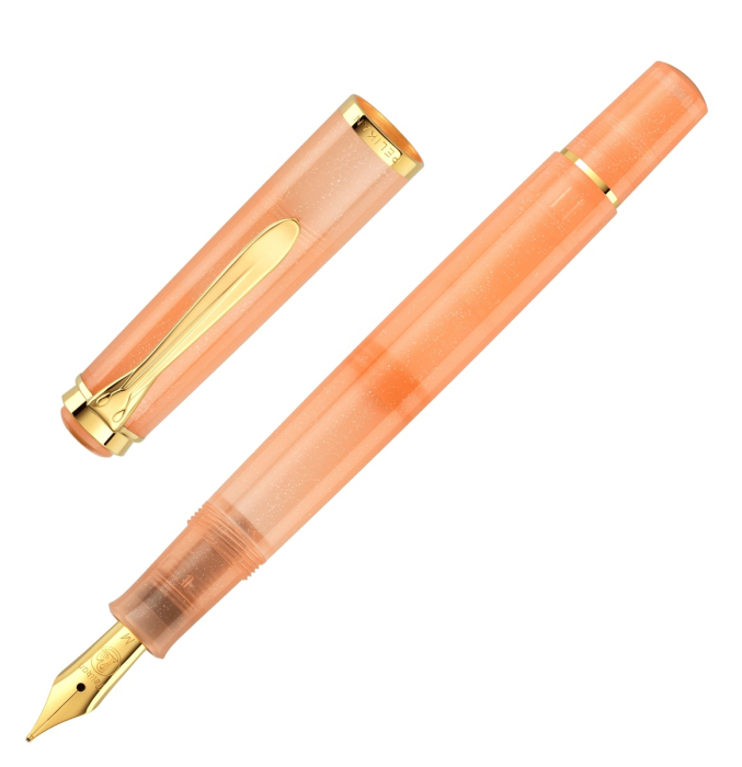 Set Stilou Classic M200 Apricot Achat + Edelstein Ink Apricot Achat, Pelikan [4]