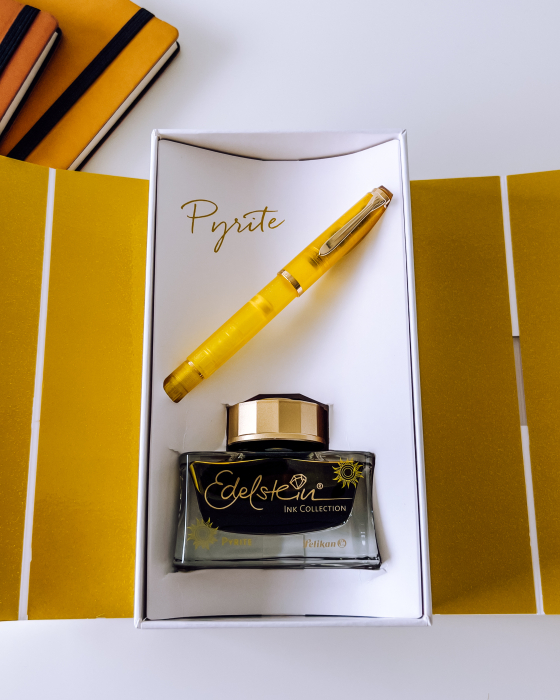 Set Stilou Classic M200 Pyrite + Edelstein Ink Pyrite, Pelikan [9]