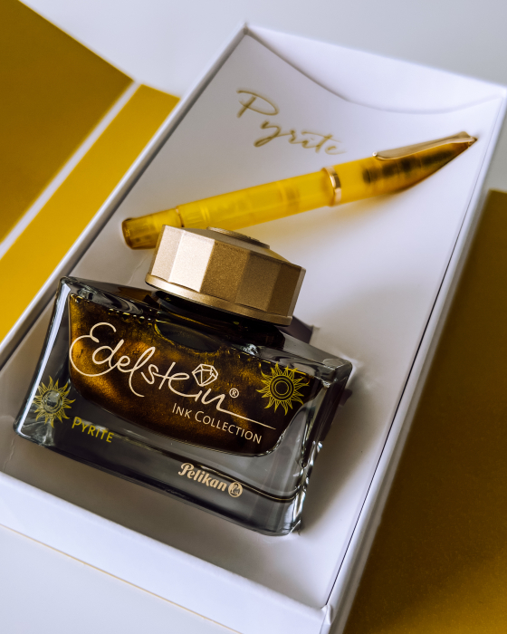 Set Stilou Classic M200 Pyrite + Edelstein Ink Pyrite, Pelikan [10]