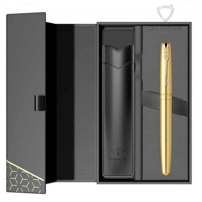 Set Stilou Frontier Gold GT in cutie cu etui, Parker [1]