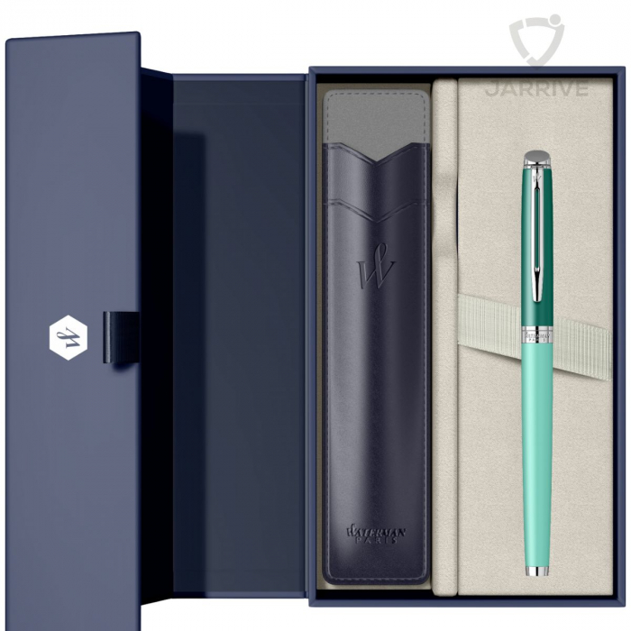 Set Stilou Hemisphere Colour Blocking Green and Light Green PDT in cutie cu etui, Waterman  [1]