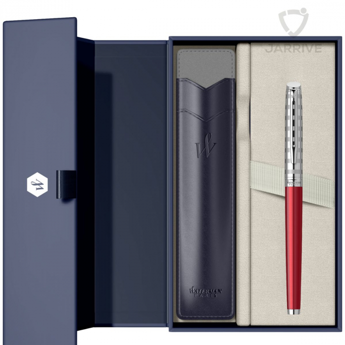 Set Stilou Hemisphere French Riviera Deluxe Red in cutie cu etui, Waterman [1]