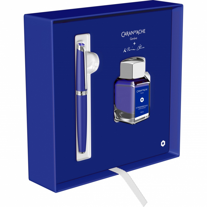 Set Stilou LE Klein Blue SRT+ Calimara Caran d'Ache [3]