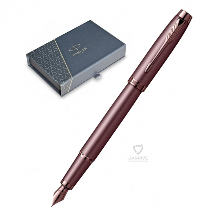 Set Stilou Parker IM Royal Monochrome Burgundy COT in Cutie cadou cu etui, Parker  [1]