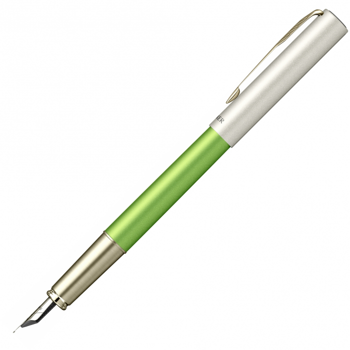 Set Stilou Parker Vector XL Royal Green Champagne CT + Notes B6 Lime Royal [2]
