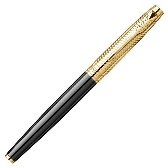 Set Stilou + Pix Aster Chevron Black & Gold, Parker [5]