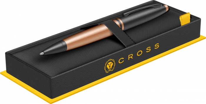 Pix Cross Calais Brushed Rose Gold and Black BT [2]